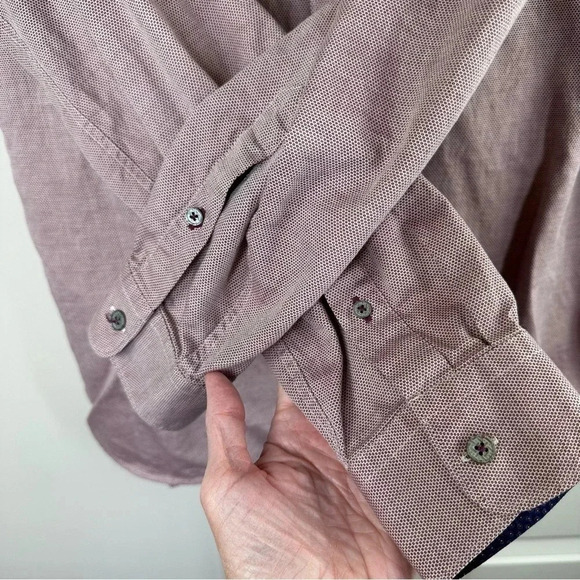Ted Baker size 4/ Large Mens Dress Button Down Shirt Business Career - Picture 6 of 10